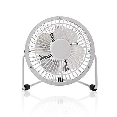 NEDIS Tafelventilator stroomvoorziening via USB diameter: 100 mm 3 W 1 snelheden 1,00 m wit, FNDK1WT10