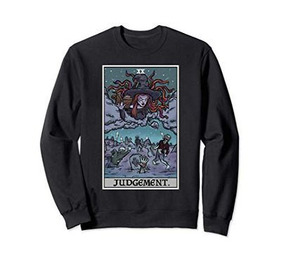 Judgement Tarot Card Halloween Witch Necromancy Pastel Goth Sweatshirt