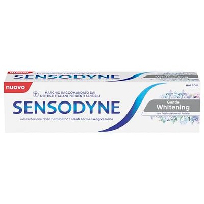 Sensodyne Gentle Whitening Dentifricio Per Denti Sensibili, Contribuisce A Denti Forti E Gengive Sane, 75 ml