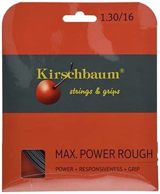 Kirschbaum Max Power Rough Imbottitura Corda di Tennis Grigio, Max Power Rough, Grigio