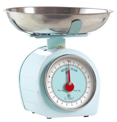 VoltShine Balance de cuisine analogique, design compact, facile à lire, dimensions en grammes, idéale pour la pâtisserie et le contrôle des portions.
