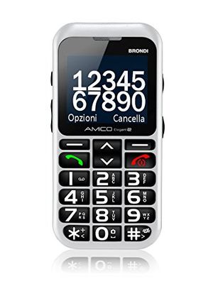Brondi Amico Elegant 2 mobiele telefoon beschermhoes, wit