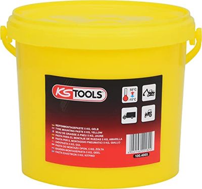 KS Tools 100.4005 - Pasta para el montaje de ruedas, color amarillo (cubo de 5 kg)