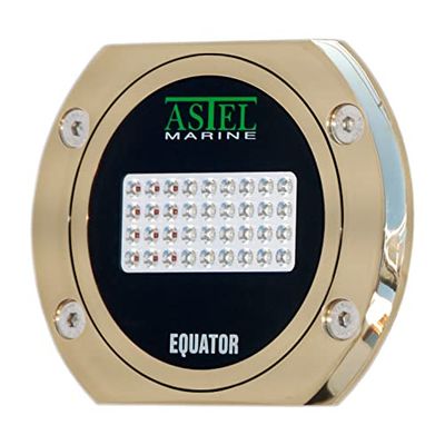 Astel Marine Uniseks Equator MSR36240 AB2W Onderwater Light, Brons, Wit, One Size