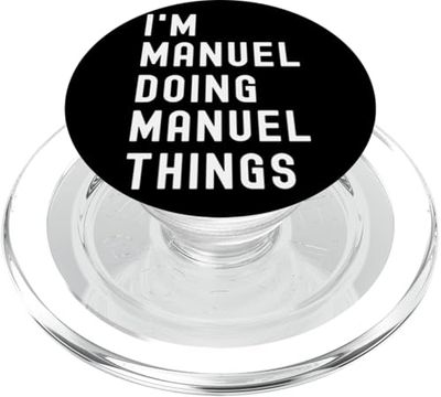 Soy Manuel Haciendo Cosas de Manuel PopSockets PopGrip para MagSafe