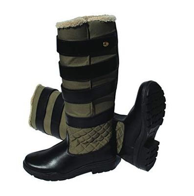 Rhinegold Riding Nevis Boot-6 (39)-Black/Sage, UK EU