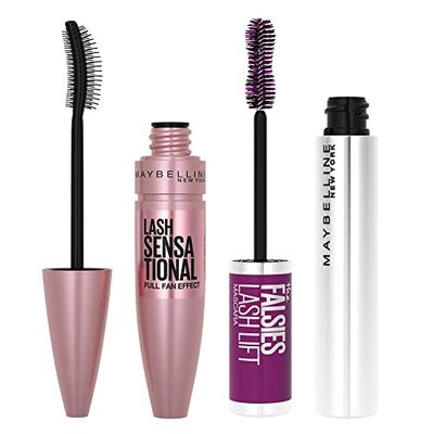 Maybelline New York You Vs Your Alter Ego Mascara Bundle, Includes Lash Sensational Volumizing & Thickening Mascara, The Falsies Lash Lift Black