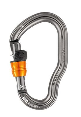 Petzl, Vertigo Wire-Lock Park (10 Pcs), Karabiner Met Versterkte Constructie Voor Progressiekabel, Grijs, 10 Pcs, Unisex-Volwassene