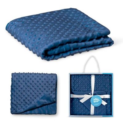 Interbaby 0881-10 bubbels babydeken donkerblauw, blauw, 700 g