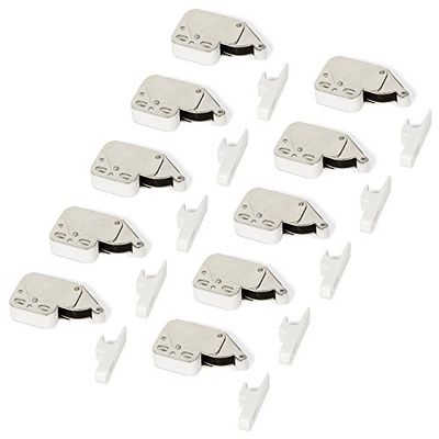 Emuca - Fecho automático para porta de móveis, conjunto de 10 peças