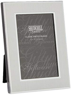 Shudehill 2" x 3" Plain cetim prata – moldura para fotos presente presente 24123