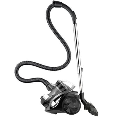Kitchen Move Zakloze multi-cycloonstofzuiger, krachtige filtratie met hoge efficiëntie voor harde vloeren en HEPA-filtermatten, 800 W, 2 l, Black Hunter