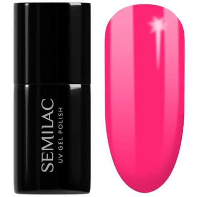 Semilac halvpermanent lack - 517 neonrosa - 7 ml