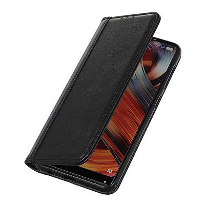 Brand Set Funda Xiaomi Redmi Note 8 Pro,Cartera Estilo Flip de Piel sintética Funda con Seguro Cierre de Cierre magnético y función de Soporte,Adecuado para Xiaomi Redmi Note 8 Pro(Negro)