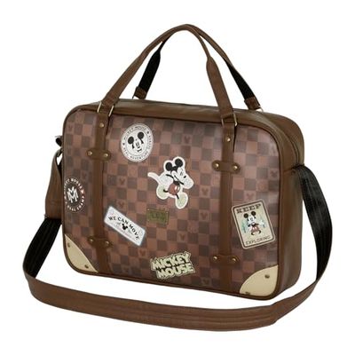 Disney Mickey Mouse Journey-Bolso Ordenador Laptop, Marrón, 42 x 30 cm