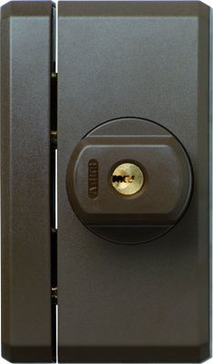 ABUS Seguro adicional para janelas FTS96 AL0125 - Fecho para janela com dois pinos de aço - Fecho uniforme - nível de segurança ABUS 10 - 31744 - castanho