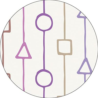 Bonateks, Runt digitalt tryckt musmatta, halkfri undersida, för kontor och hem, diameter: 22 cm