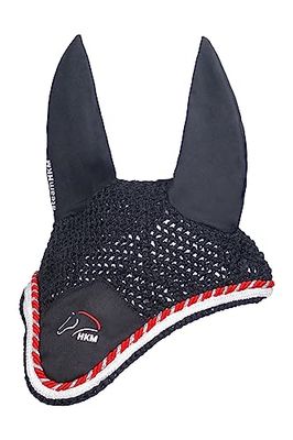 HKM Team HKM Capuche anti-mouches d'équitation Noir Taille Unique