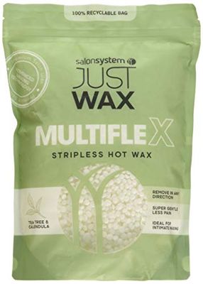 Salon System 700g Just Wax Multi Flex Stripless Wax Brazilian Leg/Underarm Wax Tea Tree and Calendula