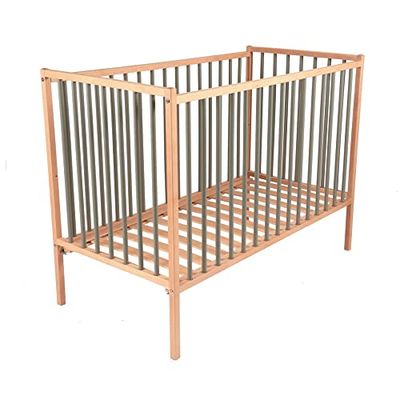 Remi-säng, 60 cm x 120 cm storlek, tvåfärgad grå och naturlig