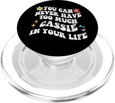 Retro Groovy non puoi mai avere troppa CASSIE nella tua vita PopSockets PopGrip per MagSafe