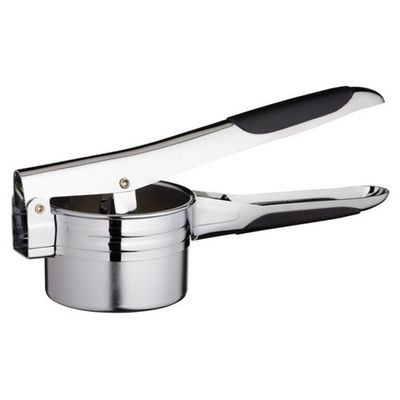 KitchenCraft Ralador / purê de batatas cromado com 2 discos para ralar, acabamento cromado