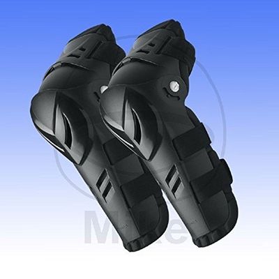 Polisport 8002000001 - Genouillère Devil pour Enfants avec Point de Rotation et Sangles réglables offrant Un Confort et Une Protection Parfaits en Couleur Noir