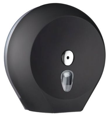Mar plast A75810NE toalettpapper, Jumbo, svart 'Soft Touch'/genomskinlig, 335 x 128 x 128 mm