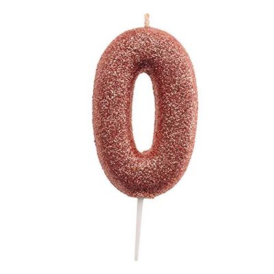Dekora - verjaardag decoratie kaars roze - nummer 0