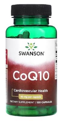 Swanson - Coq10 30 mg | Coenzima Q10 | Apoya la salud del corazón y la producción de energía | 30 mg - 120 cápsulas