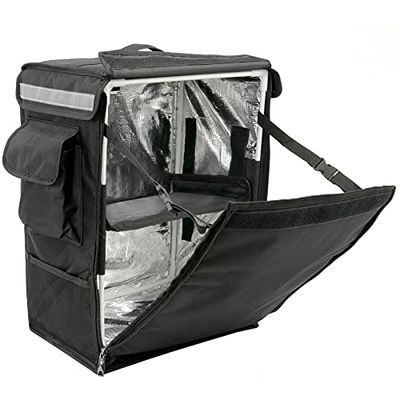 CityBAG - Sac à Dos Isotherme 35 x 49 x 25 cm Noir pour Les Plats cuisinés et la Livraison de Commandes Alimentaires