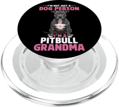 No soy solo una persona de perros, soy una abuela pitbull PopSockets PopGrip para MagSafe