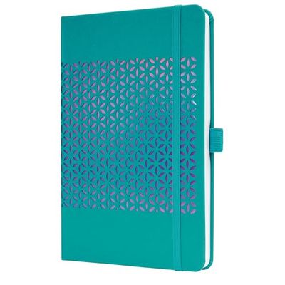 SIGEL J5215 Jolie Weekly Planner 2025, hardcover, 13,5 x 20,3 cm, 174 Pages, Turquoise