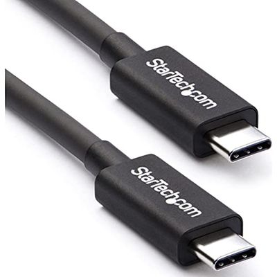 StarTech.com Câble Thunderbolt 3 (40 Gb/s) USB-C de 50 cm - Compatible Thunderbolt, USB et DisplayPort - M/M (TBLT34MM50CM)