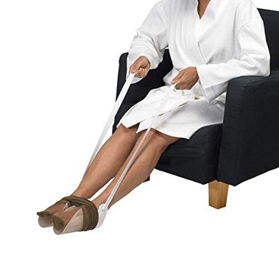 Homecraft, enfile-collants gouttière plastique, enfile-bas, enfile-chaussette, avec packaging, aide à l'habillement pour personnes âgées, handicapées, ou après une chirurgie