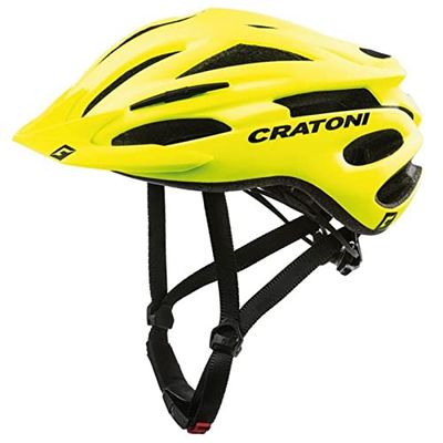 Cratoni 707799var, Casco da Bicicletta Unisex Adulto, Giallo, 54-59