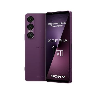 Sony Xperia 1 VII 6.5" 19.5:9 FHD+ HDR OLED, 120Hz, Lente Triple, 3.5 mm Audio Jack, Android 14, SIM Libre, 12GB RAM, 256GB Almacenamiento, Protección IP65/68, Dual SIM Hybrid, Púrpura