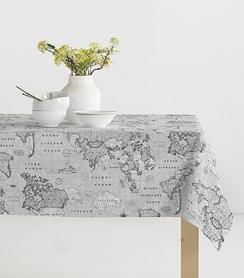 MANTEL ANTIMANCHAS MUNDI GRIS 140 * 100 CM