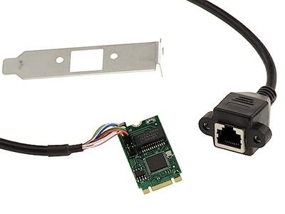 KALEA-INFORMATIQUE M2 M.2 NGFF M B+M Key Tarjeta Gigabit LAN Ethernet 10 100 1000Mbps con Intel I210 Chipset
