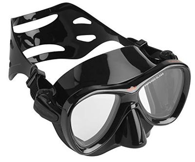 SEAC Cove Máscara para mergulho, pesca submarina e snorkeling em silicone hipoalergénico preto