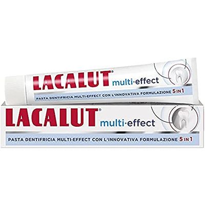 Lacalut Multi-Effect – Fluorescerande tandkräm, formel 5 i 1–75 ml