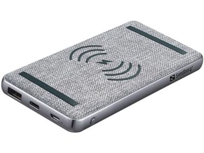 Sandberg Powerbank 10000 PD20W+Wireless Powerbank 10000, 420-61 (Powerbank 10000 PD20W+Wireless, Black, Grey, Universal, Lithium Polymer (LiPo), 10000 mAh, USB,)