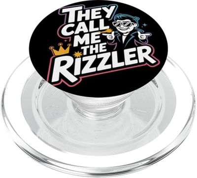 Rey de Rizz Dibujos Animados El Rizzler PopSockets PopGrip para MagSafe