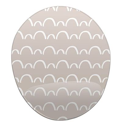 Bonamaison, Tapis de Souris Ergonomique avec Repose-Poignet - Impression numérique - pour Le Bureau et la Maison - 20 x 23 cm