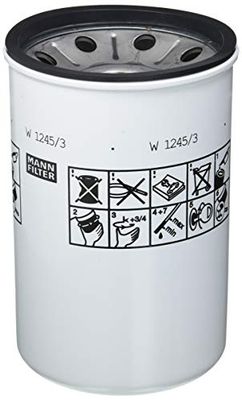 MANN-FILTER W 1245/3 x Filtro de óleo, filtro hidráulico com junta de cárter de óleo, para automóveis e veículos utilitários
