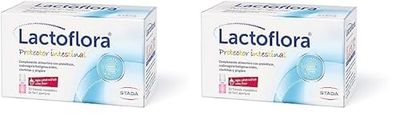 Lactoflora Probiótico Protector Intestinal Infantil Sabor Fresa 10 frascos monodosis (Paquete de 2)