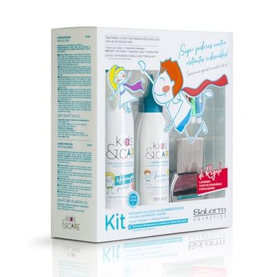 Kit de Coiffeur pour Enfant Kids & Care Salerm Anti-poux (3 pcs)