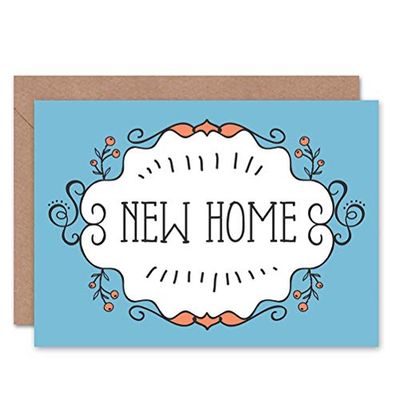 Wee Blue Coo CARD GREETING NEW HOME CONGRATULATIONS BRIGHT