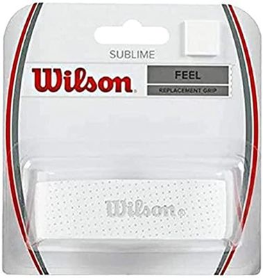 Wilson Overgrip, Sublime Grip, BasisOvergrip, Unisex, White, 1 Pack, WRZ4202WH