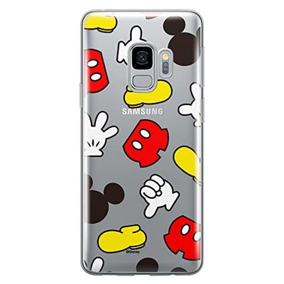 Ert Group Funda para teléfono móvil Samsung S9 Original y con Licencia Oficial de Disney con diseño Mickey 046 Perfectamente Adaptada a la Forma del teléfono móvil, parcialmente Transparente